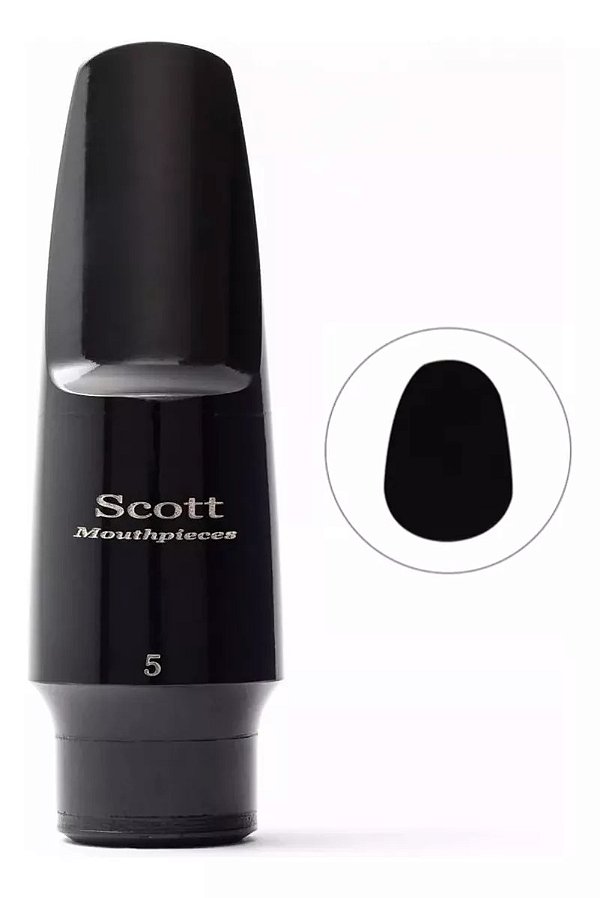 Boquilha Sax Alto Scott 5 Qualidade Barkley + Adesivo Protetor