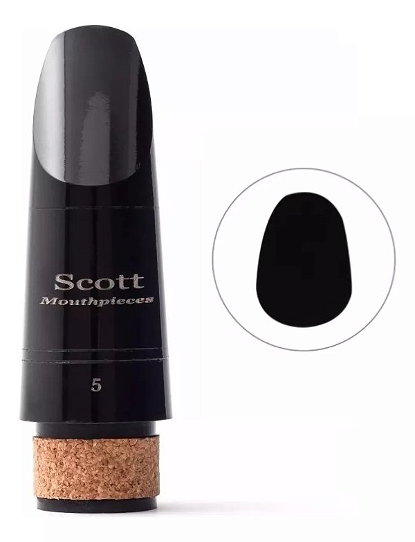 Boquilha para Clarinete Scott Qualidade Barkley + Adesivo Protetor