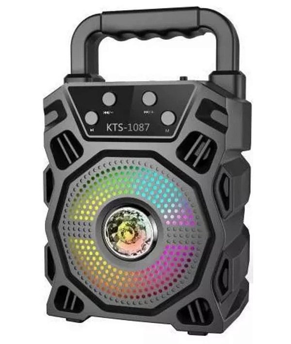 Caixa de Som KBroad KTS-1087 Led Portátil de 3" Bluetooth Speaker