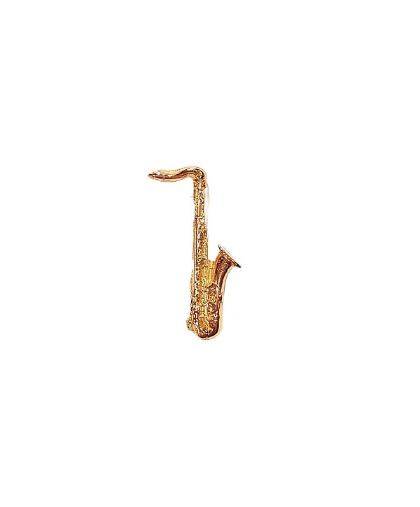 Broche Sax Flash Ouro Minimalista Clássico