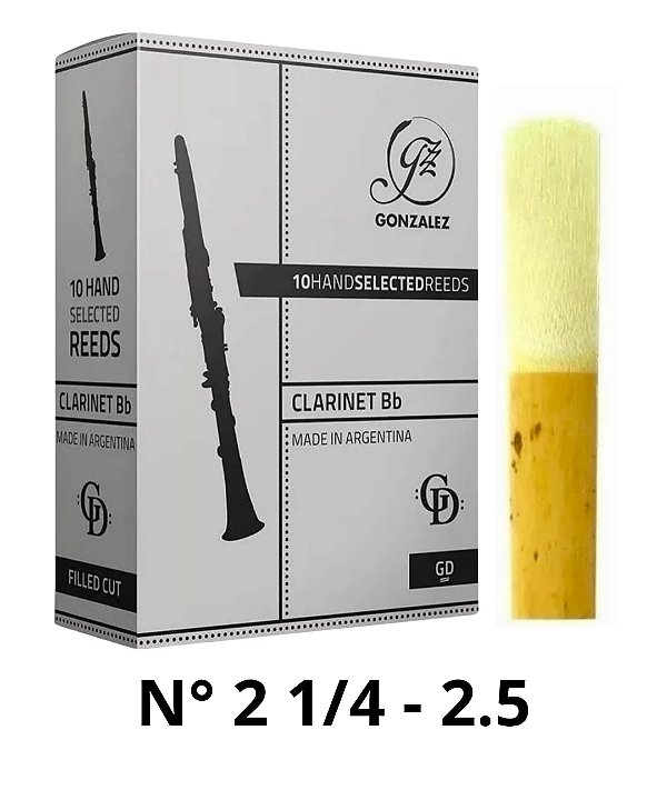 Palheta Clarinete Gonzalez GD Filed Orgânica