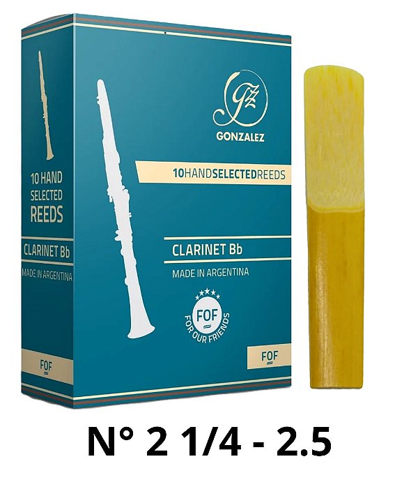 Palheta Clarinete Gonzalez FOF