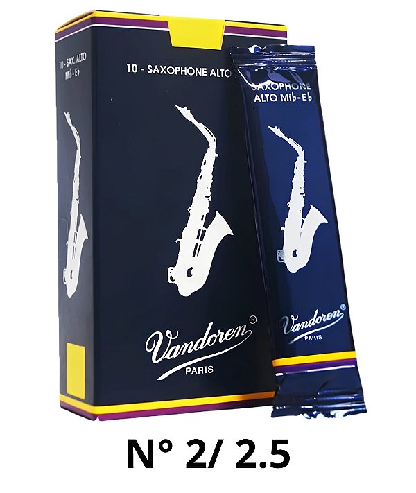 Palheta Vandoren Paris Tradicional Sax Alto