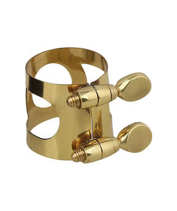 Abraçadeira Sax Tenor em Metal Dourada