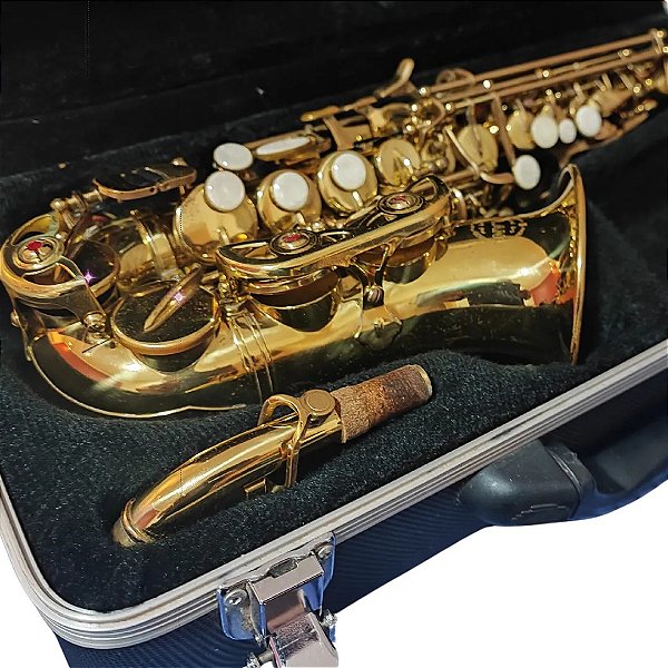 Soprano Curvo Sopranino Saxofone Milano Mib Usado com Case (Usado)