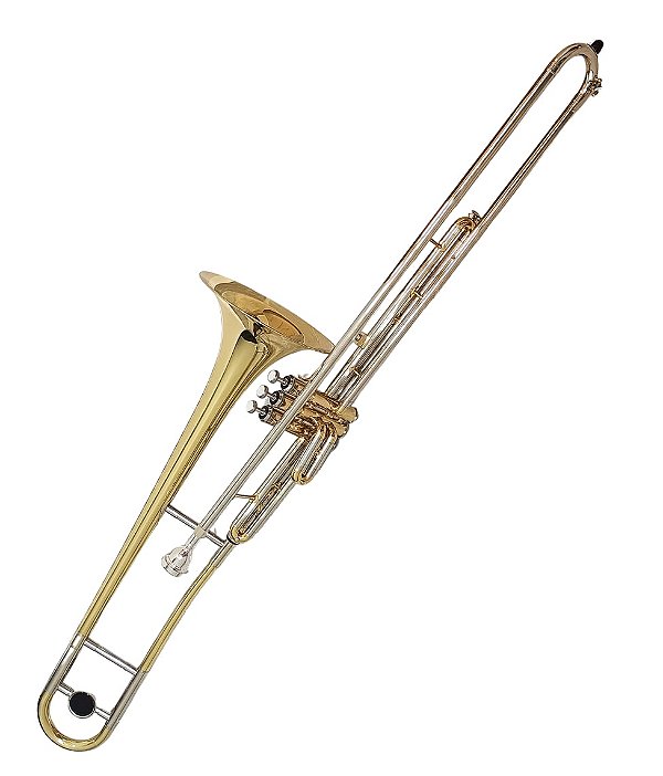 Trombone de Pistos Schieffer SDSL-5658 Sib (Bb) com Case Super Luxo