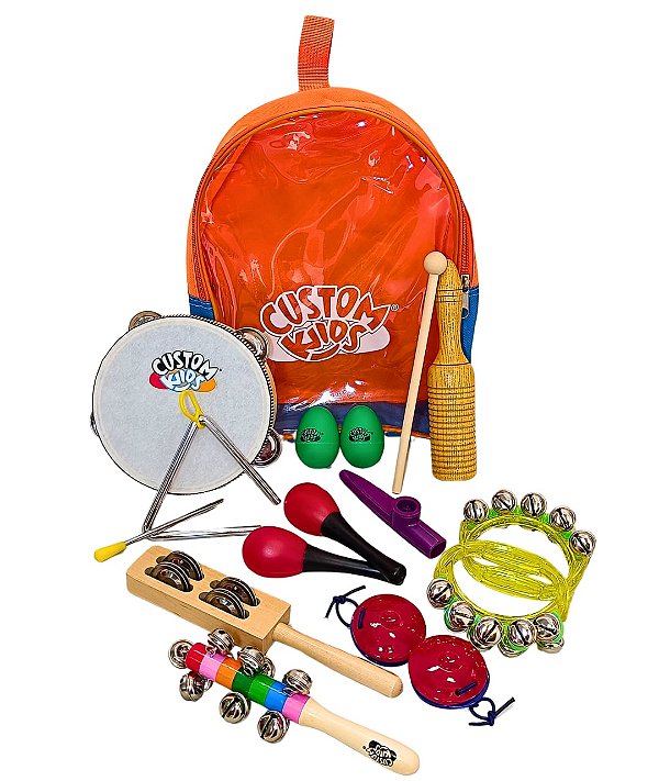 Kit Bandinha com 10 Instrumentos Musicais Custom Kids CKPK 10