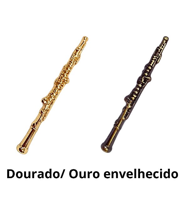 Broche Oboé Minimalista Clássico