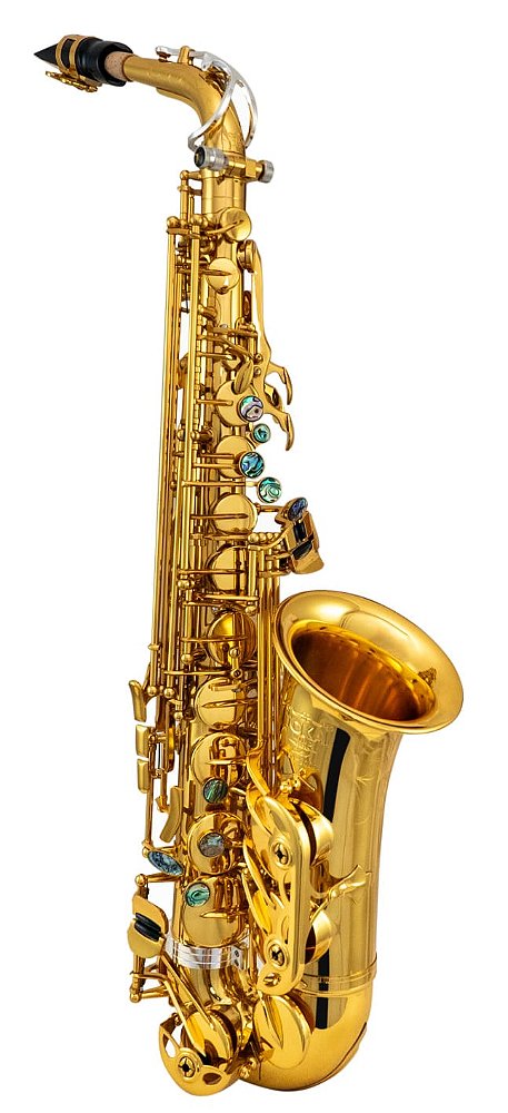 Sax Alto Tokai Mib TSA-300G Dourado com detalhes Prata