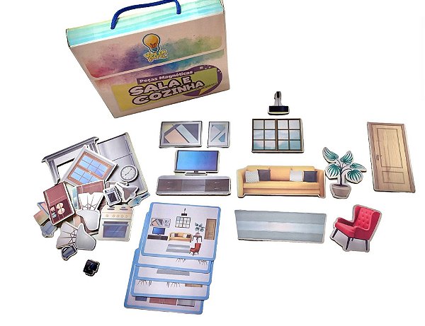 Kit Peças Magnéticas Sala e Cozinha - Voz em Papel
