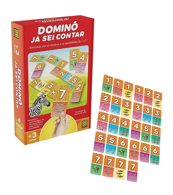 Jogo Dominó Já Sei Contar - Grow