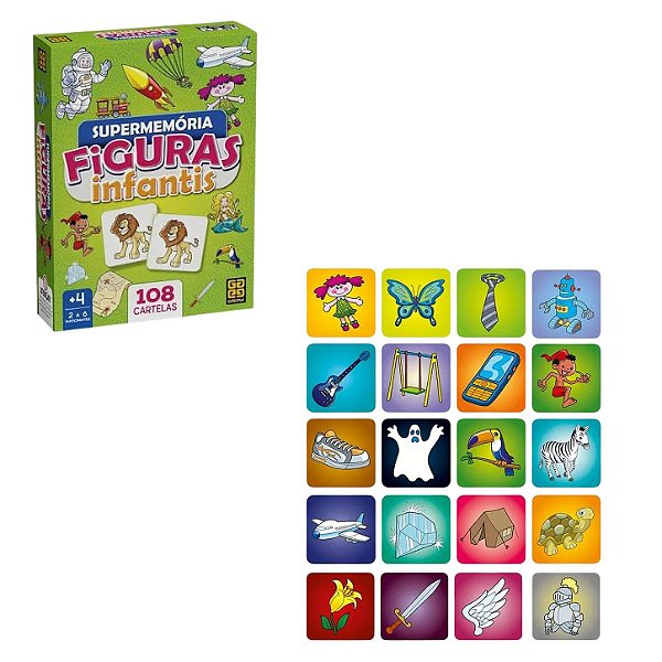 Jogo SuperMemória Figuras Infantis - Grow