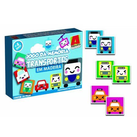 Jogo da Memória Transportes - Algazarra