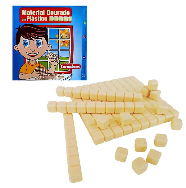 Material Dourado em Plástico 62 Peças - Carimbras