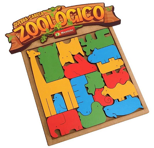 Quebra Cabeça Zoológico - Maninho