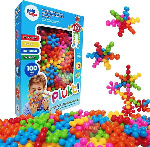 Plukt 100 Peças - Pakitoys
