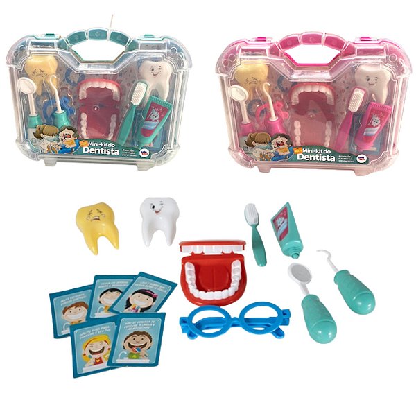 Maleta Mini Kit do Dentista Grande - Pakitoys