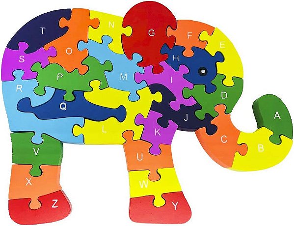 Quebra Cabeça Elefante MDF - Toy Mix