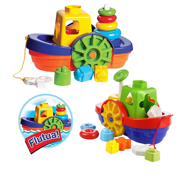 Barco Didático Cores Sortidas - MercoToys