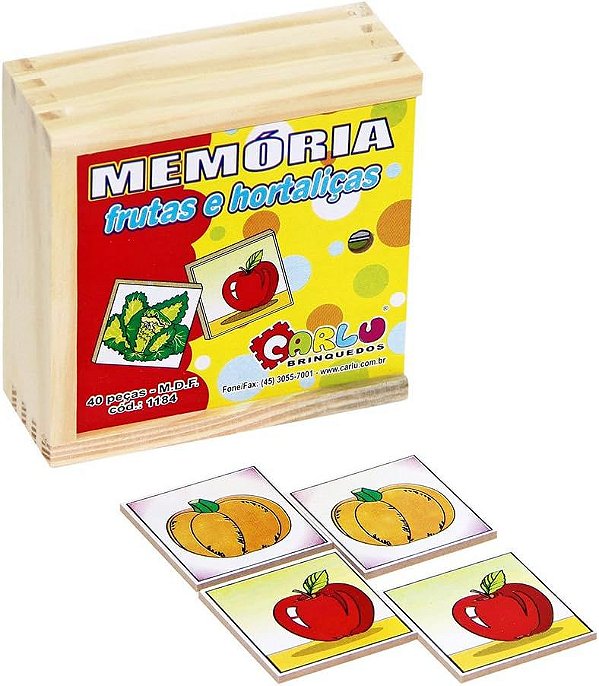Memória Frutas e Hortaliças - Carlu