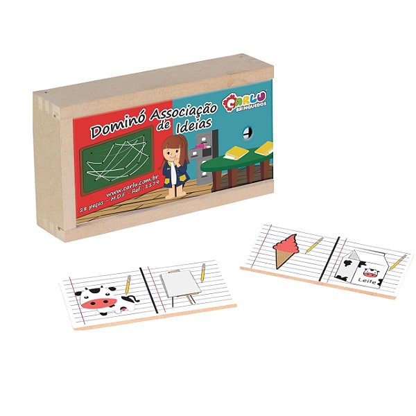 Jogo de Dominó Associação de Ideias - Carlu