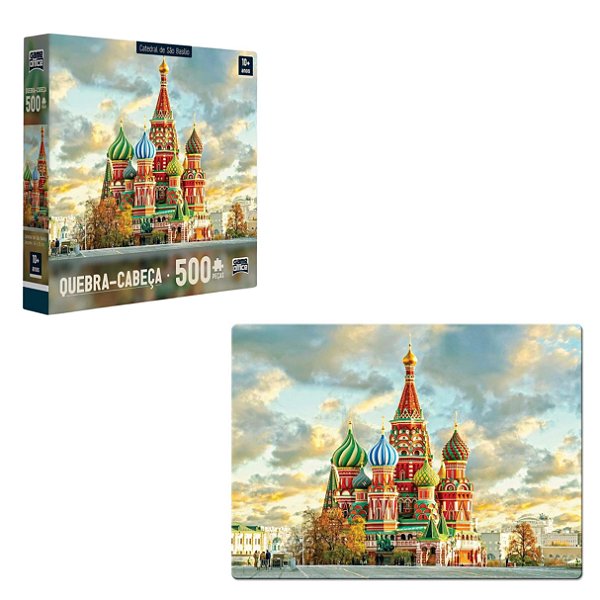 Quebra Cabeça 500 Peças Catedral de São Basílio - Toyster
