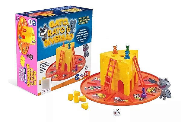 Jogo Gato Rato e Diversão - Pakitoys