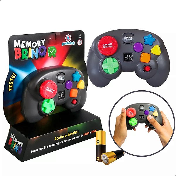 Jogo Memory Brinq Controle Tipo Genius - Polibrinq