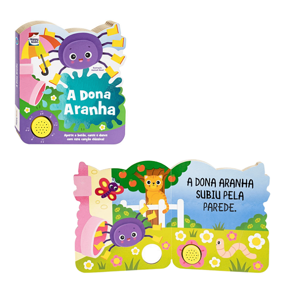 Livro Sonoro A Dona Aranha - Happy Books