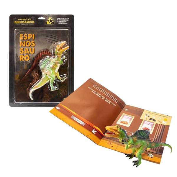 Espinossauro Dinossauro Articulado Mundo dos Dinossauros Leia e Brinque - TodoLivro