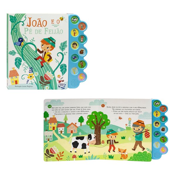 Livro Sonoro Encantos Sonoros João e o Pé de Feijão - Happy Books