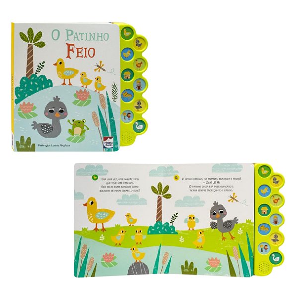 Livro Sonoro Encantos Sonoros O Patinho Feio - Happy Books