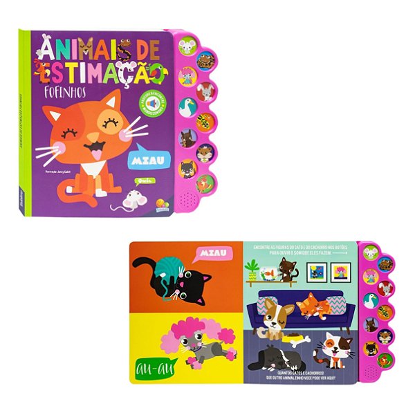 Mundo Sonoro Procure e Encontre: Animais de Estimação Fofinhos - TodoLivro