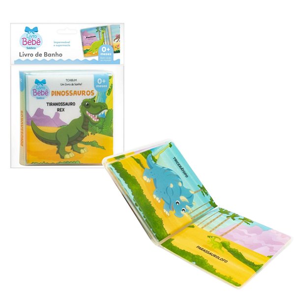 Livro de Banho Tchibum Dinossauros - TodoLivro