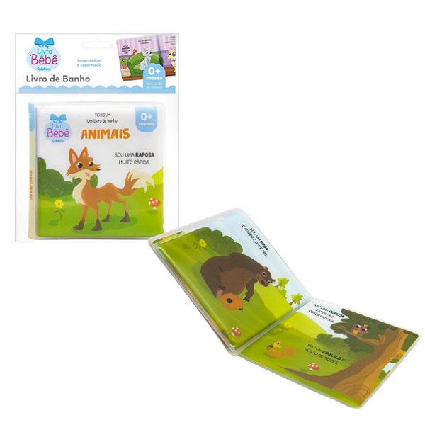 Livro de Banho Tchibum Animais - TodoLivro