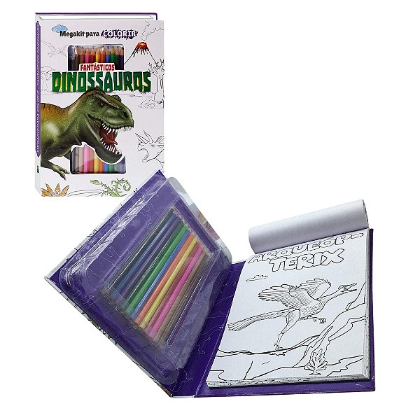 Megakit para Colorir: Dinossauros - TodoLivro