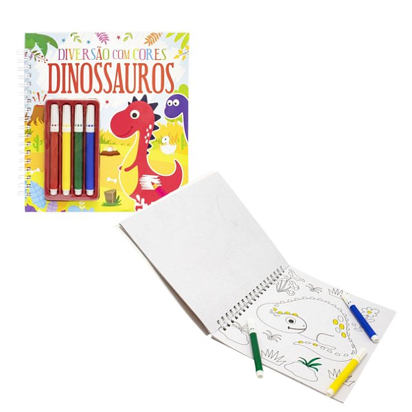 Diversão com Cores Dinossauros - TodoLivro