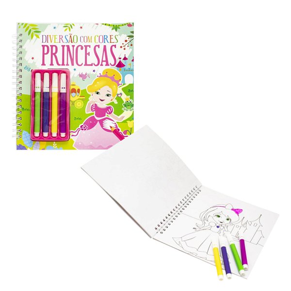 Diversão com Cores Princesas - TodoLivro