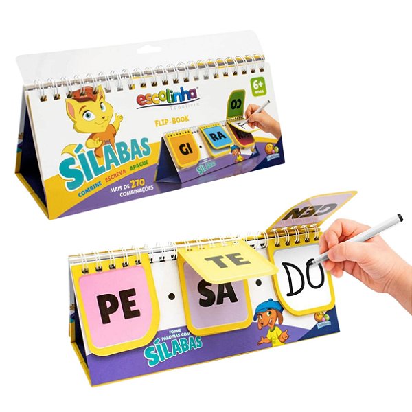 Escolinha Flip Book Combinações Divertidas: Sílabas - TodoLivro