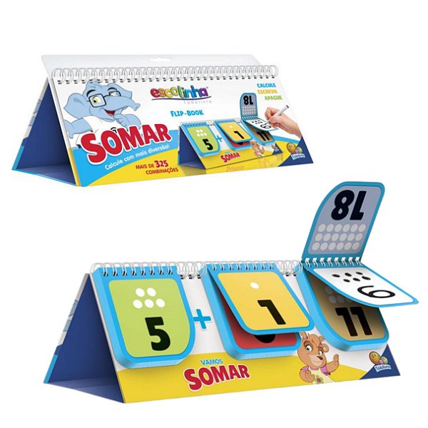 Escolinha Flip Book Combinações Divertidas: Somar - TodoLivro