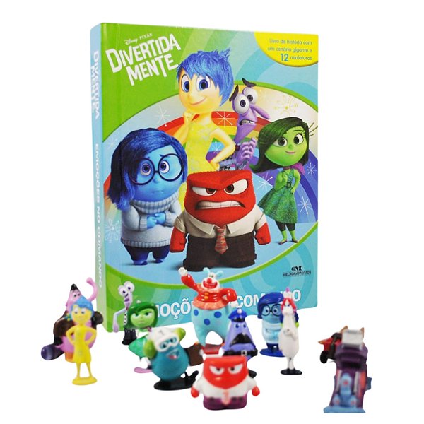 Livro com Miniaturas: Divertidamente Emoções no Comando - Melhoramentos