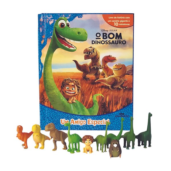 Livro com Miniaturas: O Bom Dinossauro Um Amigo Especial - Melhoramentos