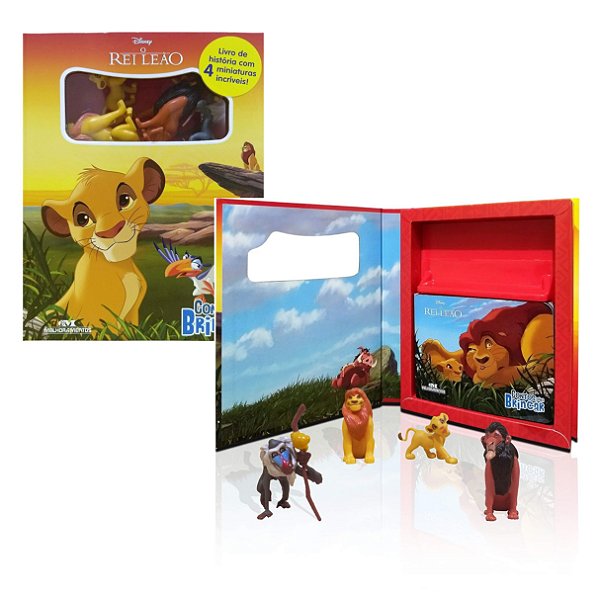 Livro com Miniaturas: O Rei Leão Contos para Brincar - Melhoramentos