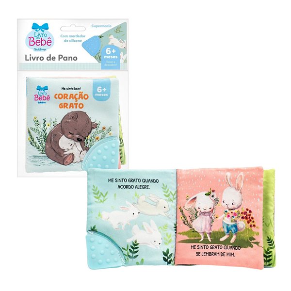 Livro de Pano Me Sinto Bem: Coração Grato - TodoLivro