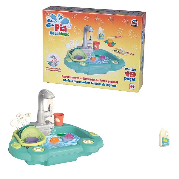 Pia Aqua Magic 19 Peças - Braskit