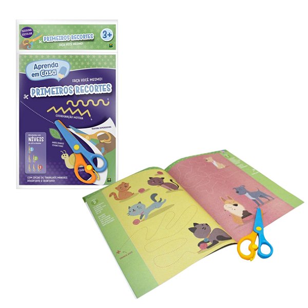 Aprenda em Casa Livro Kit Primeiros Recortes G - TodoLivro