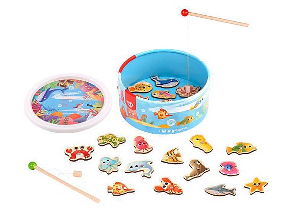 Brincando de Pescar com Caixa Fishing Game TL095  - Tooky Toy