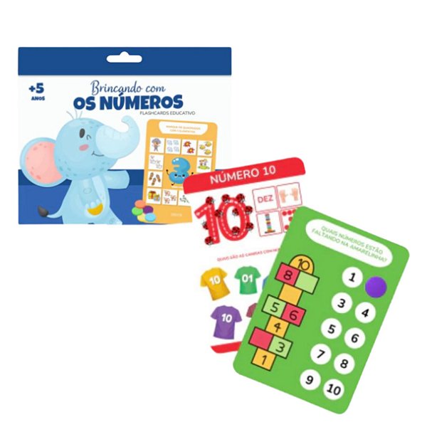 FlashCards Brincando com os Números - DiBrincar