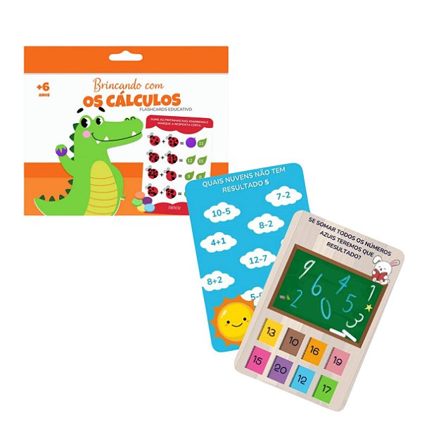 FlashCards Brincando com os Cálculos - DiBrincar