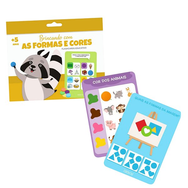 FlashCards Brincando com as Formas e Cores - DiBrincar